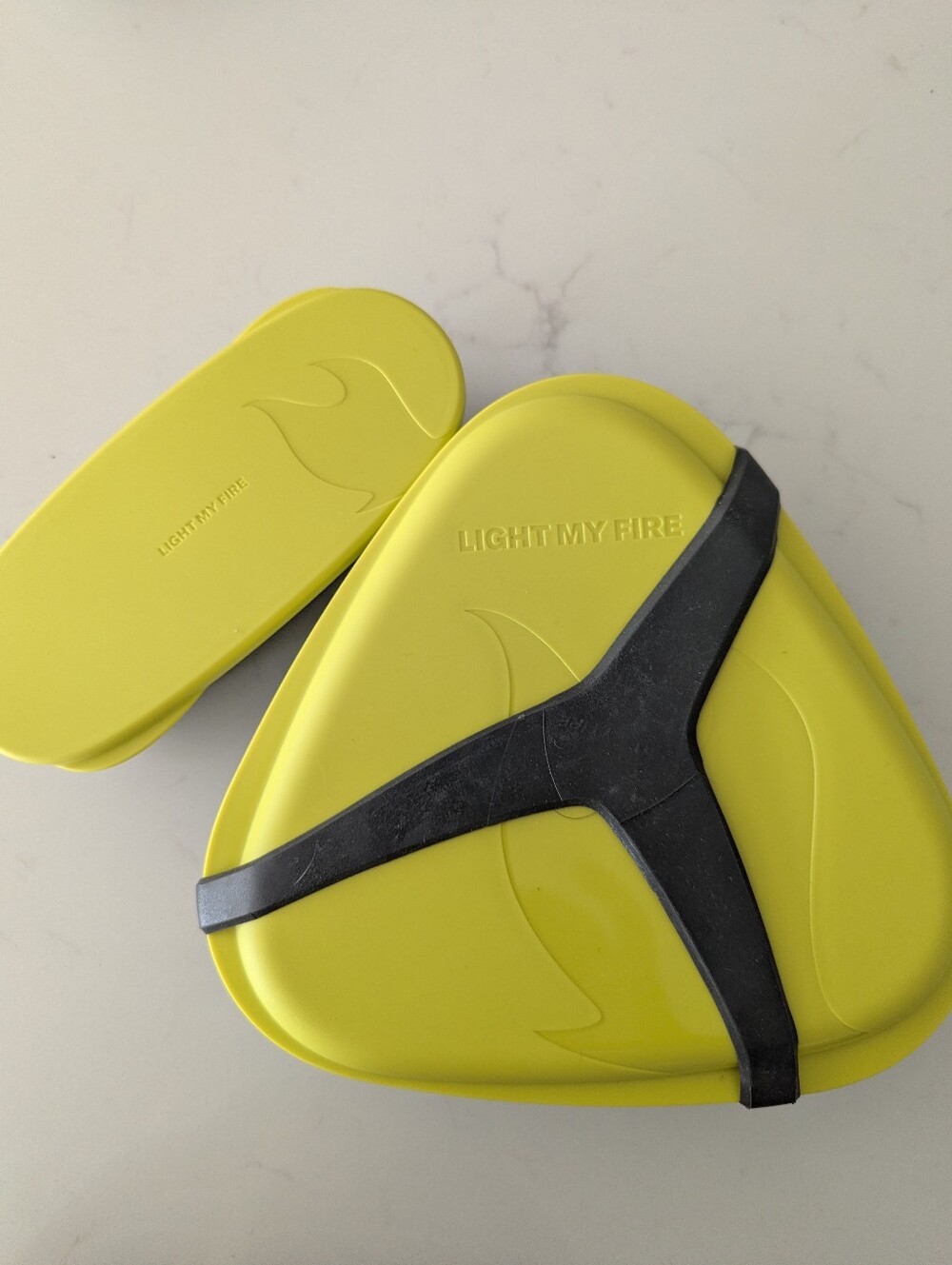 Light My Fire Brik Lunchbox in Lime Yellow
